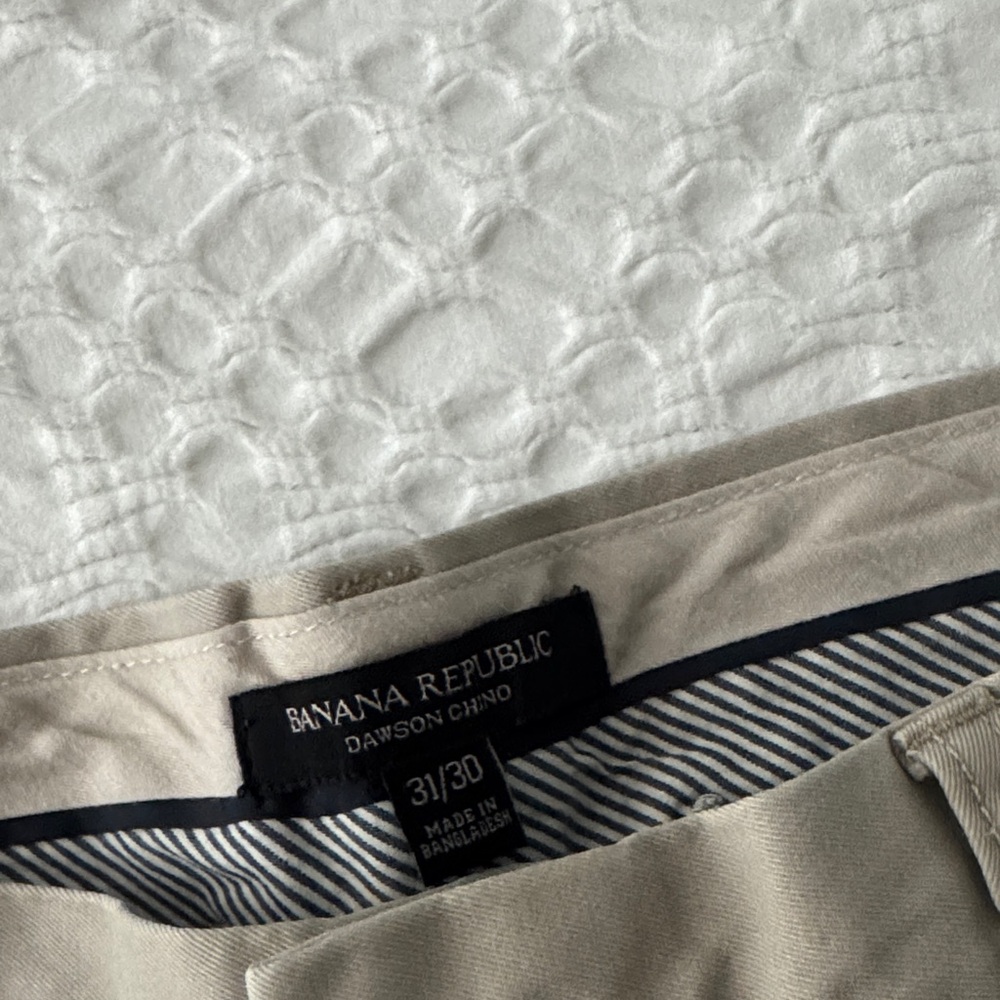 Banana Republic Beige Dawson Chino Trousers